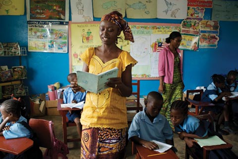 Classroom in Liberia