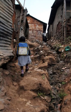 Kibera slum in Nairobi, Kenya: Policies should aim to shift resources to the poor