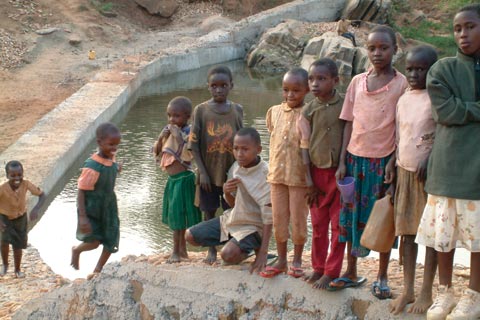 Community dam in Kenya