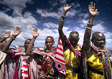 Maasai women in Kenya