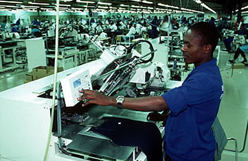 Garment factory in Botswana