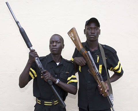 Private guards in Uganda