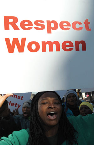 Women's Day rally in South Africa