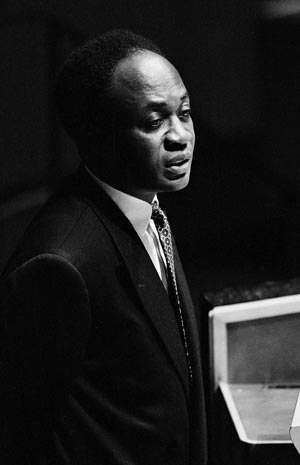 Kwame Nkrumah speaking before the United Nations in 1961