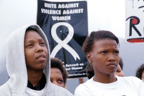 International Women's Day rally in Cape Town, South Africa