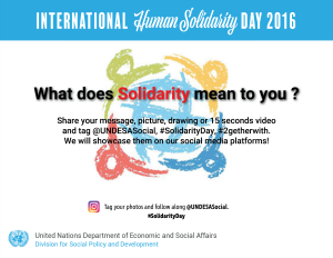International Human Solidarity Day 20 December