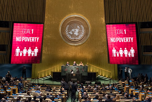 SDG Projections: Massive scale projections and peoples?? voices to celebrate UN70 and visually depict the 17 Global Goals Organized by the United Nations Department of Public Information in partnership with the Executive Office of the Secretary-General, the Office of the Special Adviser on Post-2015 Development Planning, the Global Poverty Project and other partners General Assembly 69th session: High-level Forum on a Culture of 鶹ý Opening Statements by the Acting President of the General Assembly and the Secretary-General, followed by panel discussions
