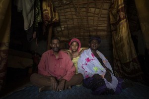 Assadhid Souwelam poses for a photo with his wife and children in Gao. Assahid's parents were Arab and Tuareg and his wife, whom he has been married to for 30 years, is a Songhai. Mixed families are very numerous in Gao region and symbolize the peaceful coexistence between different ethnic groups and the possibility of reconciliation and social cohesion for Mali. Credit: UN Photo/Marco Dormino