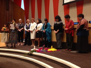 Spiritual Ritual during CSW side event. Copy right: Mirian Masaquiza