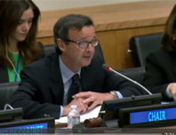Sebastiano Cardi, Chair of the UN General Assembly's Second Committee