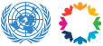 Logos des Nations Unies et du Pacte mondial pour les migrations