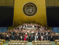 UN Interns Group Photo with SG