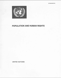 Population and Human Rights 1983 Population and Human Rights 1983