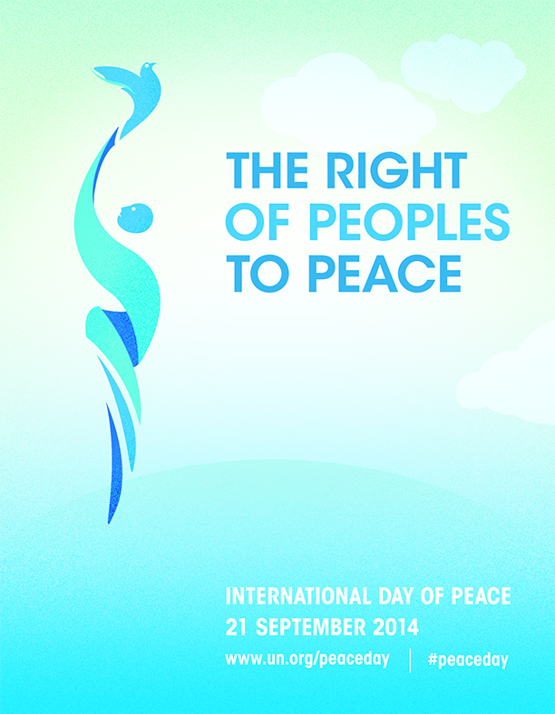 Poster for the International Day of Peace, 21 September 2014