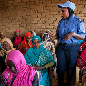 UNAMID (African Union - United Nations Mission in Darfur) Police Facilitates English Classes for Displaced Women in El Fasher, Sudan. 