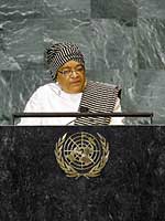 H.E. Ms. Ellen Johnson-Sirleaf, President of the Republic of Liberia