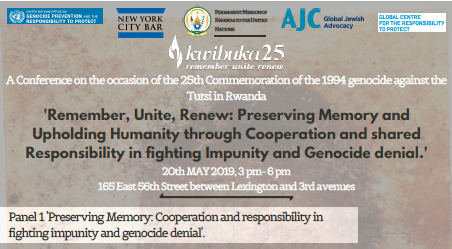 Poster for the Kwibuka25 Conference