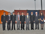 Photo of Ambassador Oh Joon, Chair of the 1540 Committee and the delegation visited Tianjin New Port on 23 October during the Committee's visit to China.