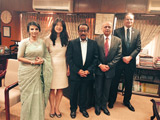 Photo of Meeting with Mr. Md. Shahidul Haque (middle), the Foreign Secretary of the Government of Bangladesh, on 21 April 2014, as part of the visit to Bangladesh by the 1540 Committee at the invitation of the Government of Bangladesh.