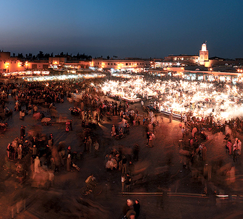 Marrakech por la noche