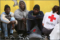 Refugiados del mar africanos en España 