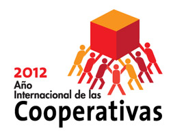 Logo en colores del Año Internacional de las Cooperativas
