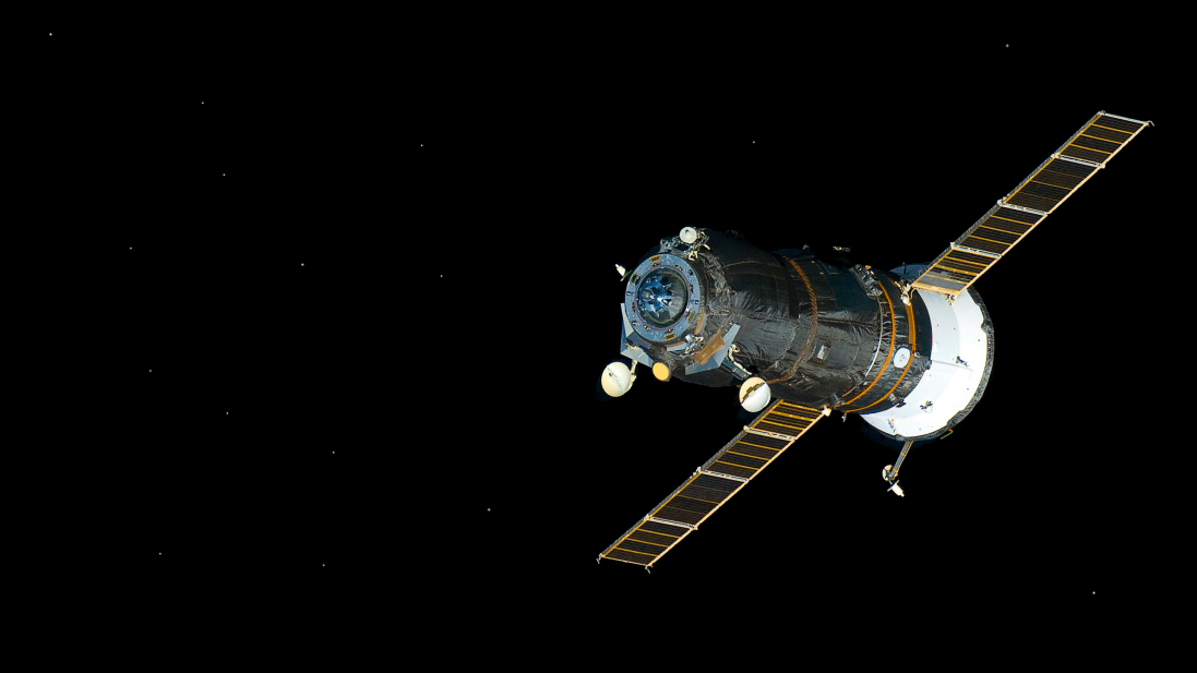 Nave espacial en el espacio exterior. Servicio de prensa de la Agencia Espacial Federal Rusa/Fedor Yurchikhin