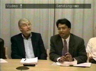 Ashok Swain in a Video Conference