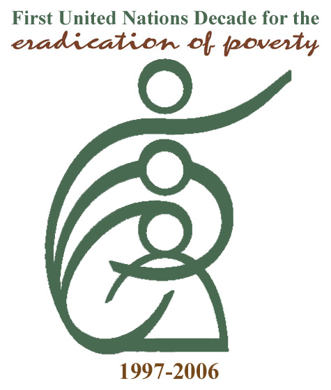 Logo for the First United Nations Decade for the Eradication of Poverty