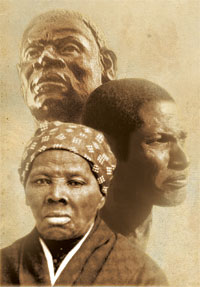 Portrait of three persons who suggled against slavery