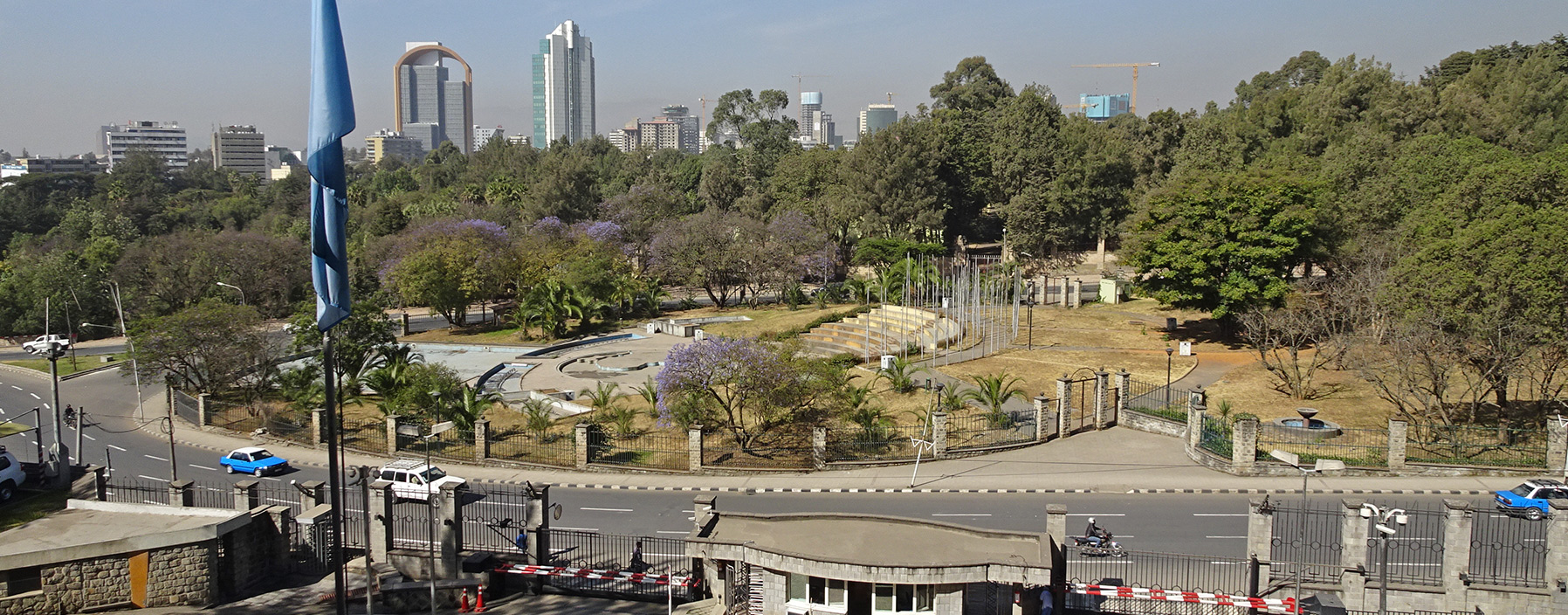 Photo of Addis Ababa, Ethiopia taken from the UN offices at ECA.