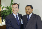 Jean Ping meets with Franco Frattini Credit : UN Photo / Mark Garten