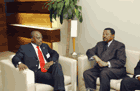 Jean Ping meets with Joseph Kabila Credit : UN Photo / Mark Garten