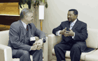 Jean Ping meets with Wlodzimierz Cimoszewicz Credit : UN Photo / Ky Chung