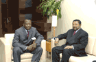 Jean Ping meets with Nkosana C. Dlamini Zuma Credit : UN Photo
