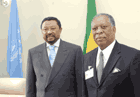 Jean Ping meets with Knowlson Gift Credit : UN Photo