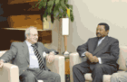 Jean Ping meets with Farouk Kaddoumi Credit : UN Photo