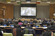 Photo of High-Level Thematic Debate getting underway at UN Headquarters.