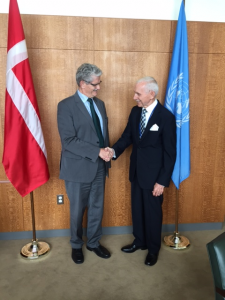 H.E. Mogens Lykketoft met Ambassador Swing of IOM