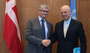 The President met Staffan di Mistura, special envoy for Syria