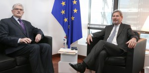 Mogens Lykketoft, President of the General Assembly today had a meeting in Brussels with Mr. Johannes Hahn, EU Commissioner for European Neighbourhood Policy & Enlargement Negotiations.