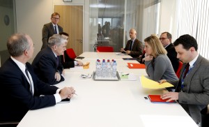 UN General Assembly President Mr. Mogens Lykketoft today had a meeting with High Representative of the EU for Foreign Affairs and Security Policy, Ms Federica Mogherini