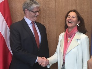 The President of the UN General Assembly met with French Environment, Energy and Sustainable Development Minister Ségolène Royal