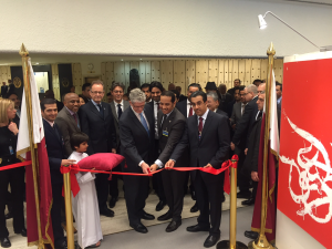 Mogens Lykketoft opened calligraphy exhibition of Qatar