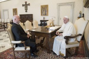 The President of the UNGA had an audience with His Holiness Pope Francis
