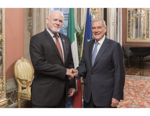 The UN GA President met with the President of the Senate of Italy