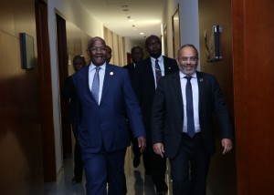 President Kutesa and Dr. Carlos Lopes, Executive Secretary, UNECA. UN Photo/Eskinder Debebe