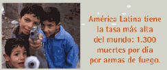 Amrica Latina tiene la tasa ms alta del mundo: 1.300 muertes por da por armas de fuego.