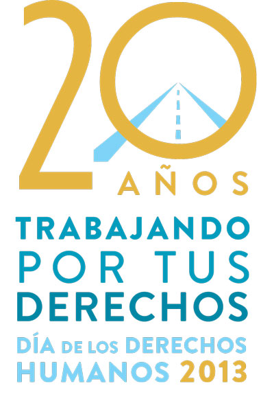 Logo 20 aniversario del establecimiento del mandato del Alto Comisionado para los Derechos Humanos