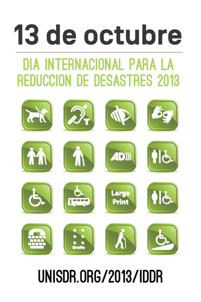 Logo. ONU promueve encuesta para personas discapacitadas ante desastres